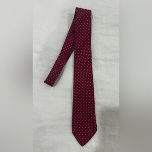 Boston Traders Red Tie with Blue Dots